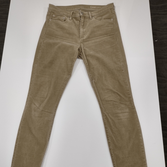 Ladies GAP Skinny Corduroys Light Khaki. Size 30. Regular - Picture 1 of 5